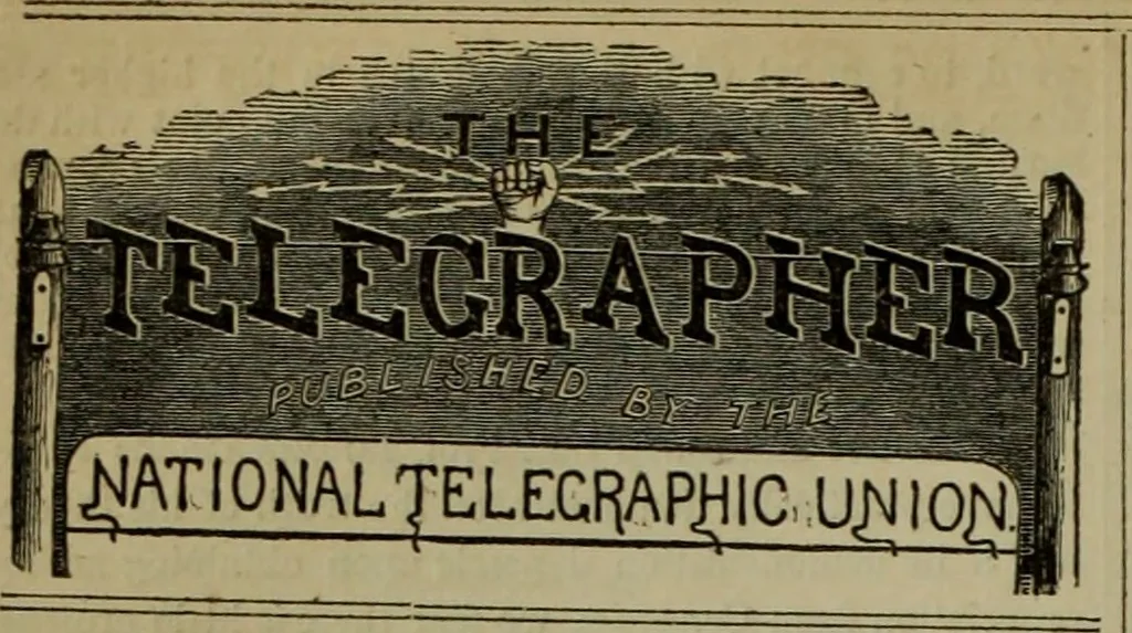 An illustration from The Telegrapher [microform], 1864, leaf 187