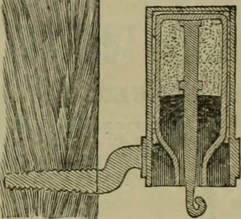 An illustration from The Telegrapher [microform], 1864, leaf 189