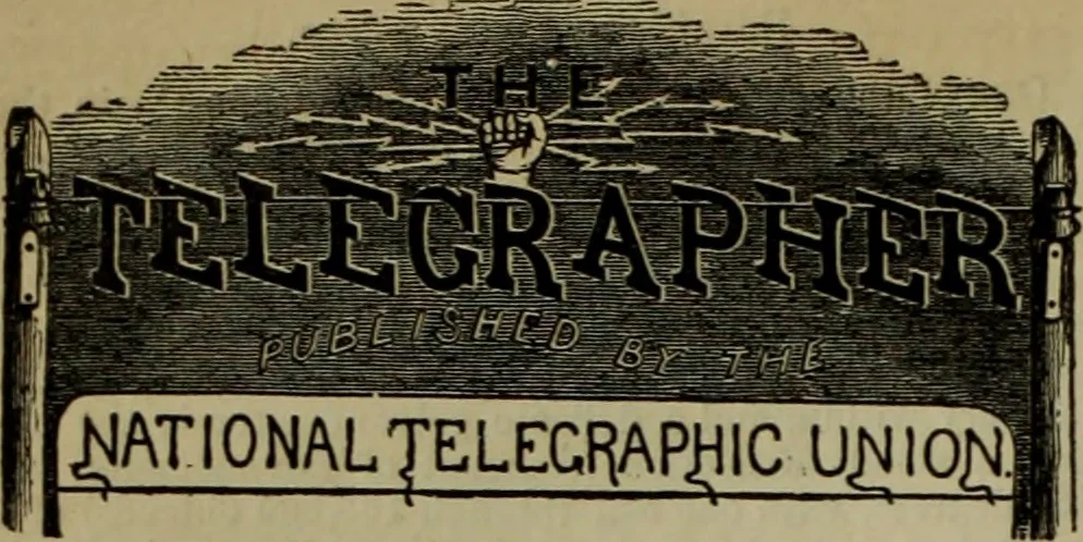 An illustration from The Telegrapher [microform], 1864, leaf 195
