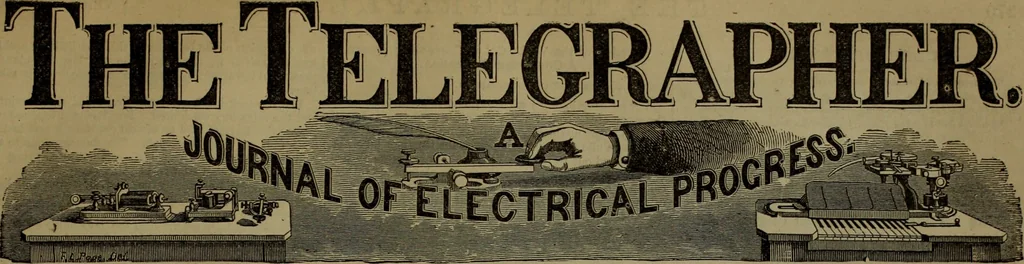 An illustration from The Telegrapher [microform], 1864, leaf 280