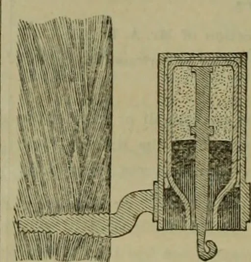 An illustration from The Telegrapher [microform], 1864, leaf 285