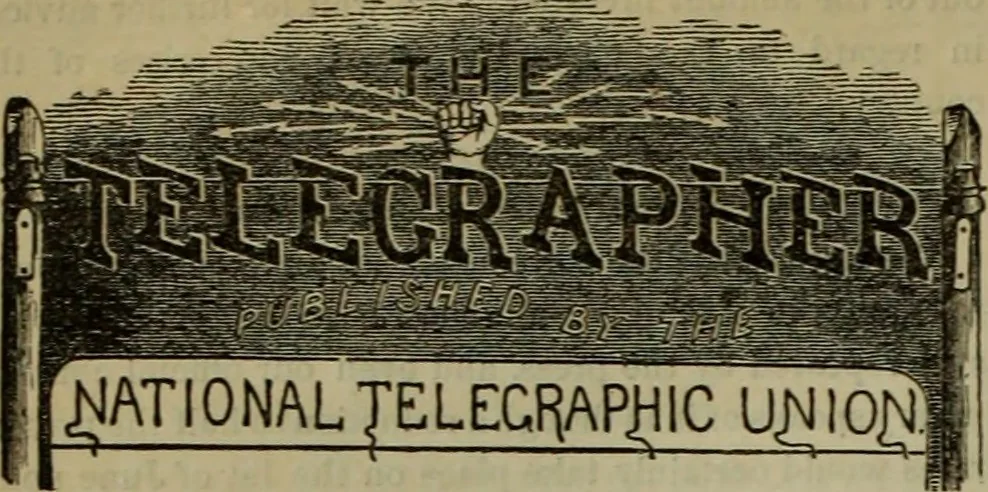 An illustration from The Telegrapher [microform], 1864, leaf 299