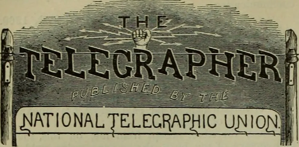 An illustration from The Telegrapher [microform], 1864, leaf 307