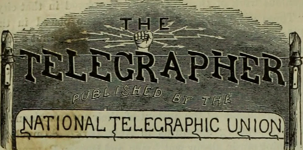 An illustration from The Telegrapher [microform], 1864, leaf 315
