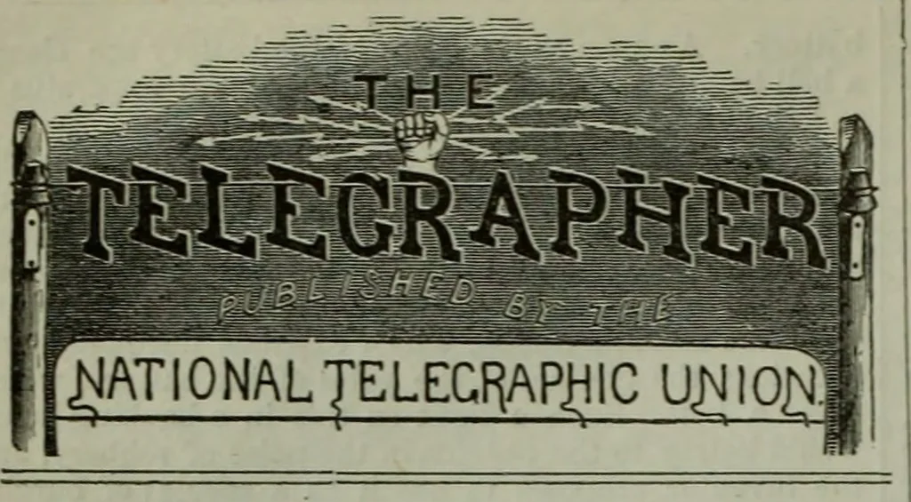 An illustration from The Telegrapher [microform], 1864, leaf 347