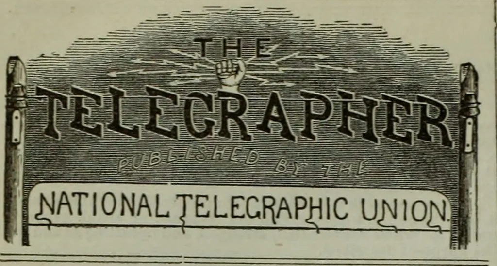 An illustration from The Telegrapher [microform], 1864, leaf 355