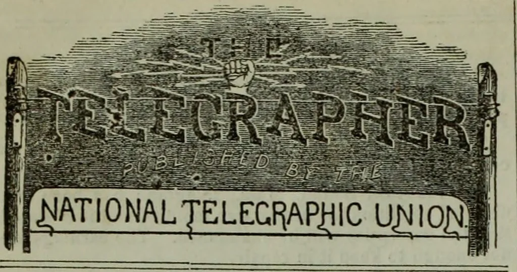 An illustration from The Telegrapher [microform], 1864, leaf 411