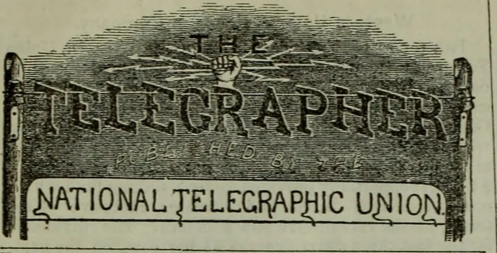 An illustration from The Telegrapher [microform], 1864, leaf 419