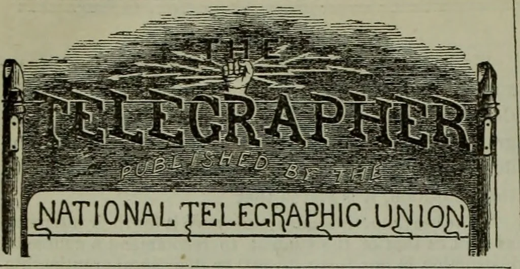 An illustration from The Telegrapher [microform], 1864, leaf 427