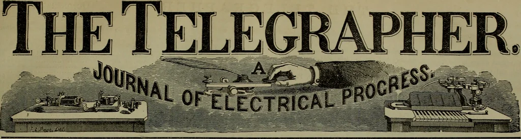 An illustration from The Telegrapher [microform], 1864, leaf 80