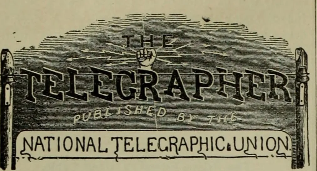 An illustration from The Telegrapher [microform], 1864, leaf 83