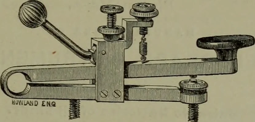 An illustration from The Telegrapher [microform], 1864, leaf 92
