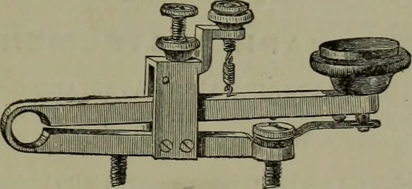 An illustration from The Telegrapher [microform], 1864, leaf 92