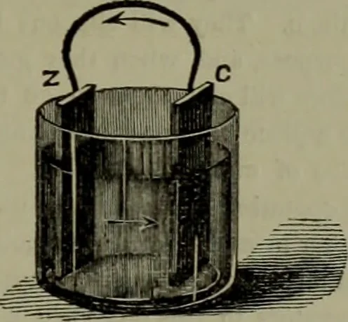 An illustration from The Telegrapher [microform], 1864, leaf 96