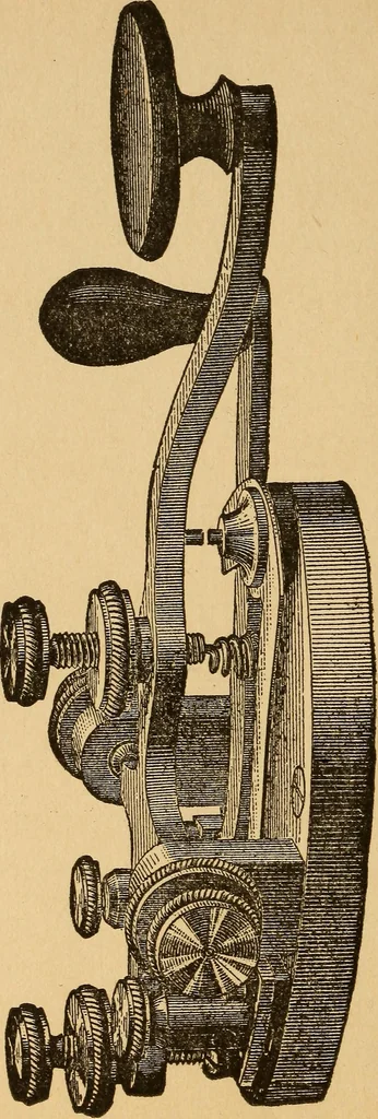 An illustration from Telegraphy and how to learn it; with brief chapters on elementary science, embracing various kinds of electricity, electrical measurements, thermo-frictional electricty, batteries, magnets and magnetism, 1901, leaf 5