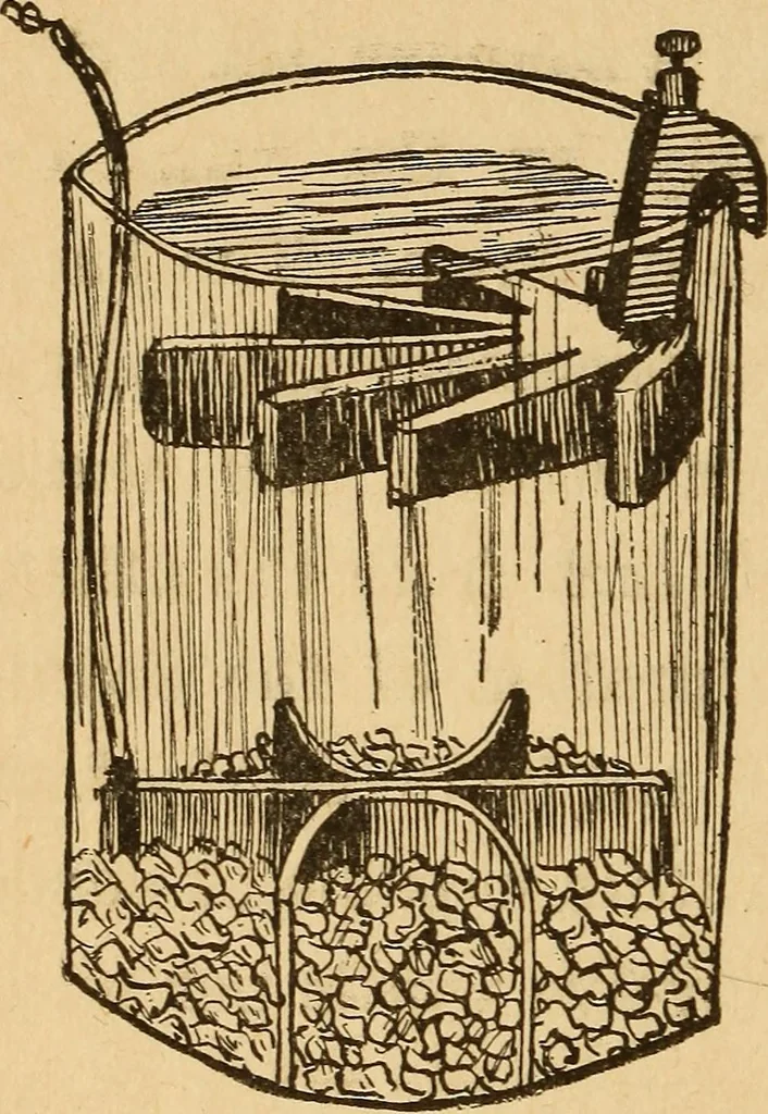 An illustration from Telegraphy and how to learn it; with brief chapters on elementary science, embracing various kinds of electricity, electrical measurements, thermo-frictional electricty, batteries, magnets and magnetism, 1901, leaf 81