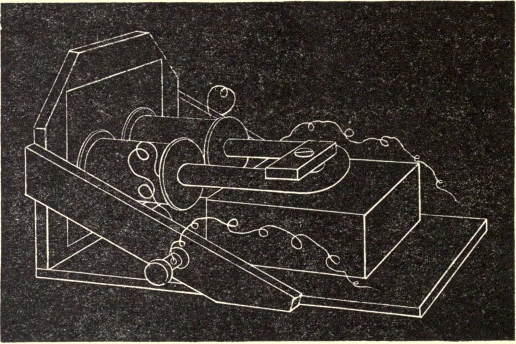 An illustration from The telephone: an account of the phenomena of electricity, magnetism, and sound, as involved in its action, 1877, leaf 123