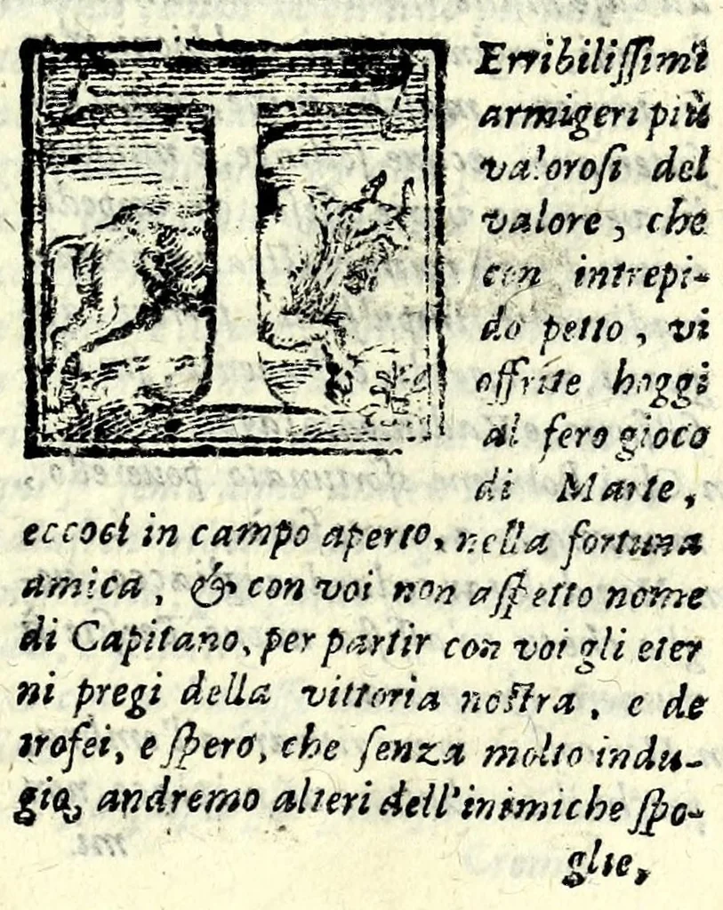 An illustration from Tempesta amorosa : comedia, 1605, leaf 167