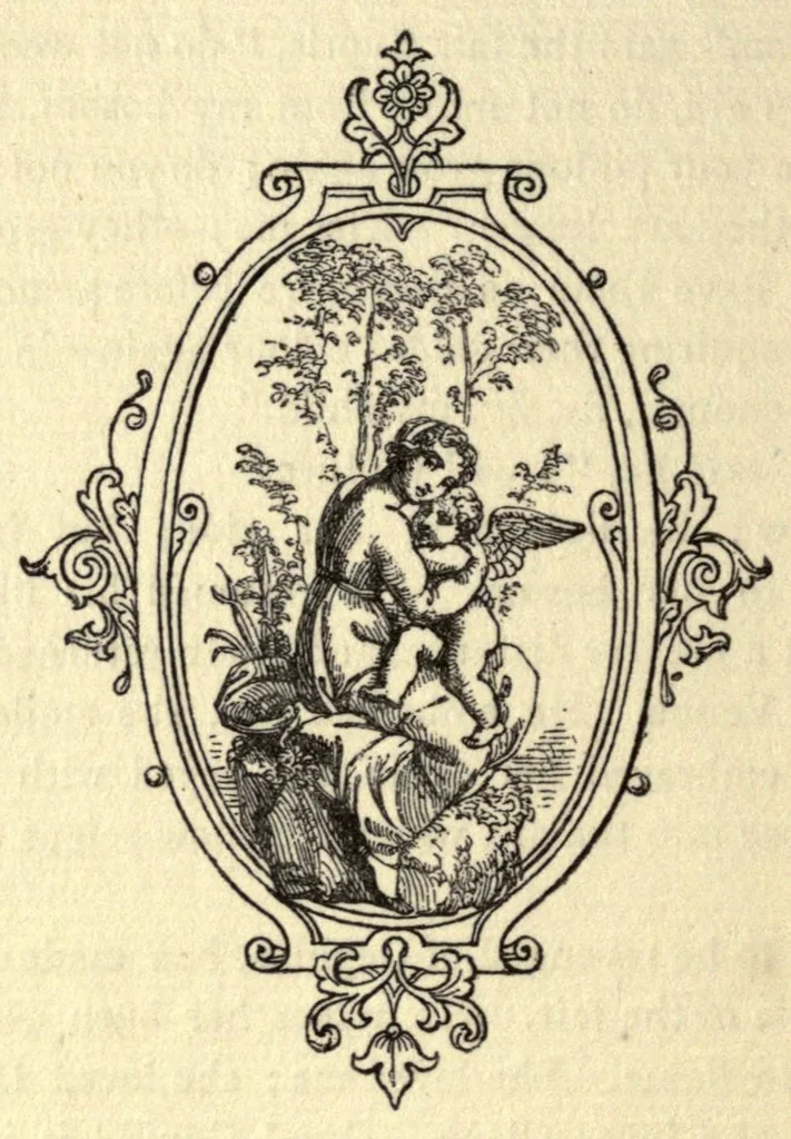 An illustration from The temple of Gnidus; followed by Cephisa and Cupid, and Arsaces and Ismenia, leaf 116