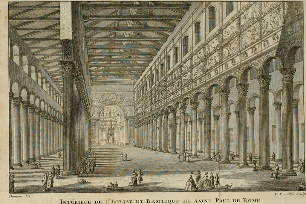 An illustration from Temples anciens et modernes, ou, Observations historiques et critiques sur les plus célèbres monumens d'architecture greque et gothique, 1774, leaf 152