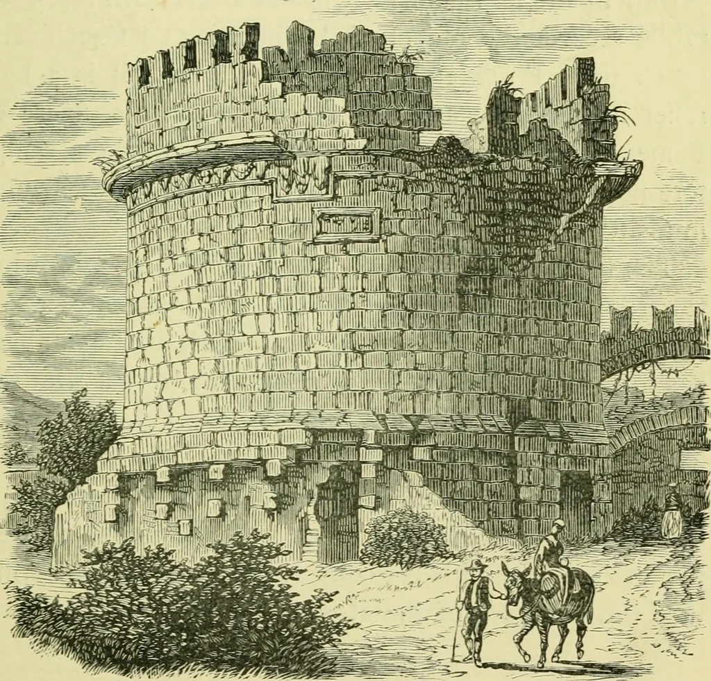 An illustration from Temples, tombs, and monuments of ancient Greece and Rome. A description and a history of some of the most remarkable memorials of classical architecture, 1871, leaf 196