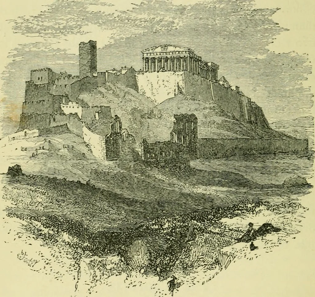 An illustration from Temples, tombs, and monuments of ancient Greece and Rome. A description and a history of some of the most remarkable memorials of classical architecture, 1871, leaf 31