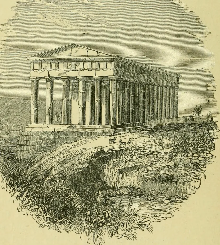 An illustration from Temples, tombs, and monuments of ancient Greece and Rome. A description and a history of some of the most remarkable memorials of classical architecture, 1871, leaf 57