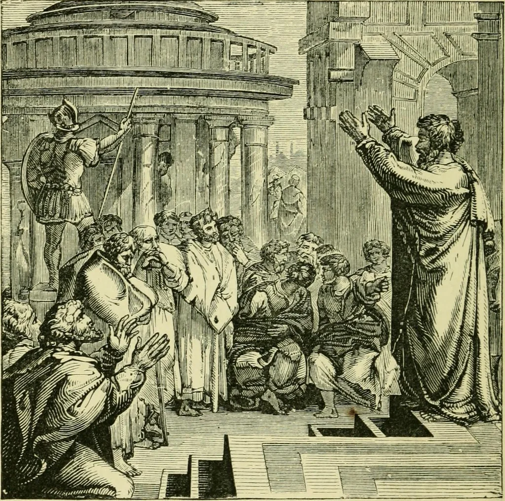 An illustration from Temples, tombs, and monuments of ancient Greece and Rome. A description and a history of some of the most remarkable memorials of classical architecture, 1871, leaf 69