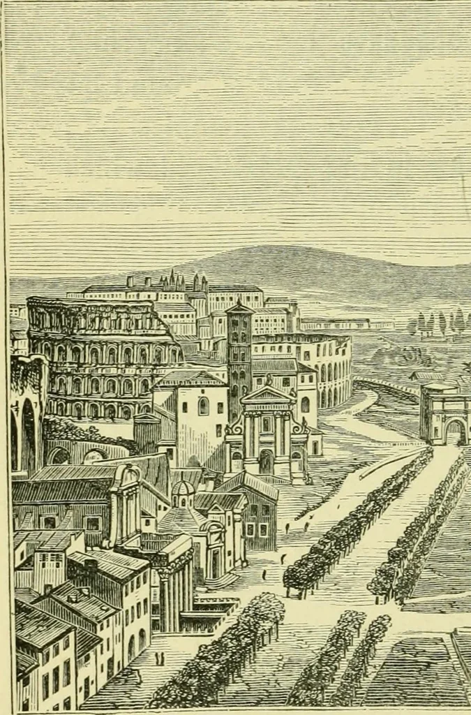 An illustration from Temples, tombs, and monuments of ancient Greece and Rome. A description and a history of some of the most remarkable memorials of classical architecture, 1871, leaf 99