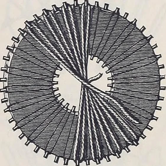 An illustration from Teneriffe lace work, 1920, leaf 10