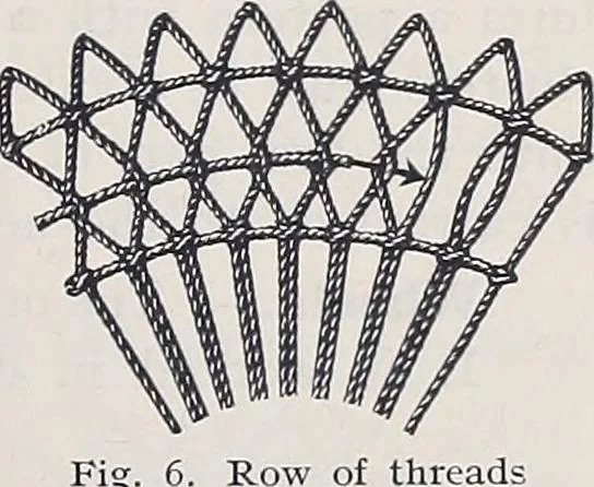 An illustration from Teneriffe lace work, 1920, leaf 12
