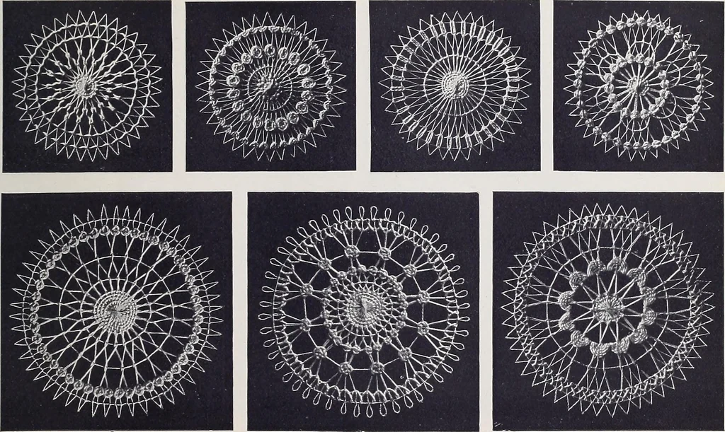 An illustration from Teneriffe lace work, 1920, leaf 20