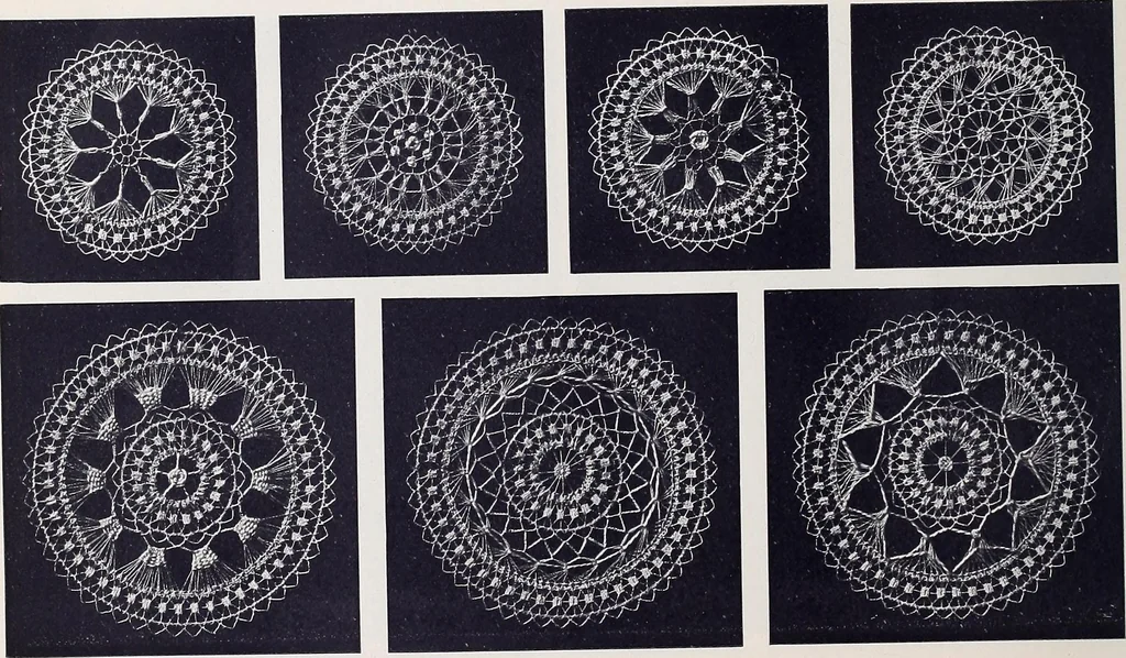 An illustration from Teneriffe lace work, 1920, leaf 23
