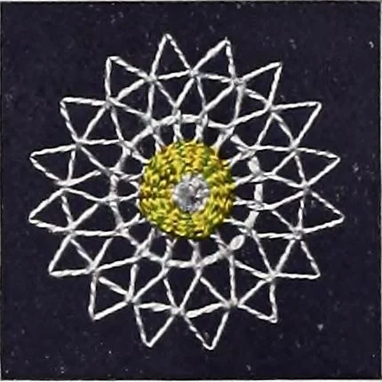 An illustration from Teneriffe lace work, 1920, leaf 24
