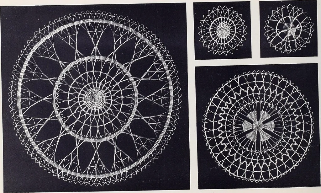 An illustration from Teneriffe lace work, 1920, leaf 27