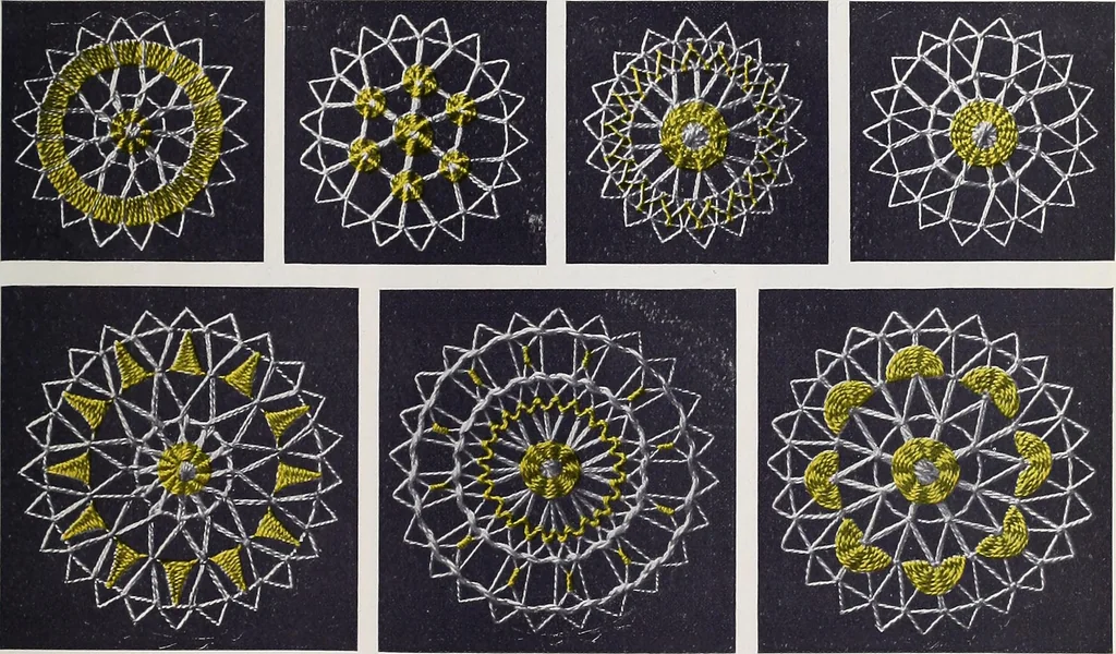 An illustration from Teneriffe lace work, 1920, leaf 30