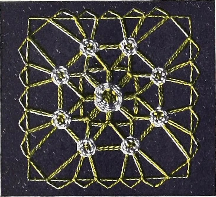 An illustration from Teneriffe lace work, 1920, leaf 31