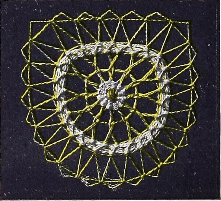 An illustration from Teneriffe lace work, 1920, leaf 31