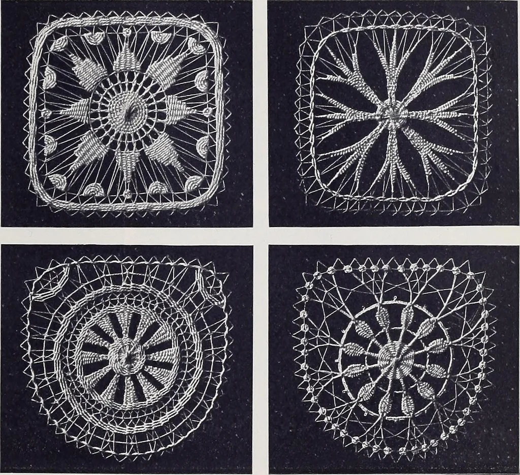 An illustration from Teneriffe lace work, 1920, leaf 32