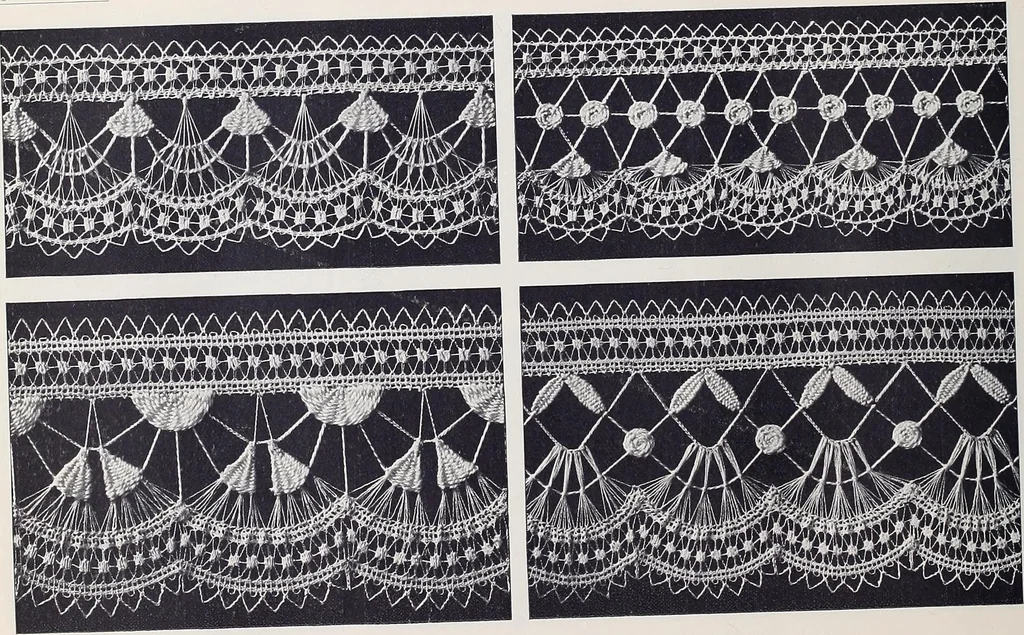 An illustration from Teneriffe lace work, 1920, leaf 33