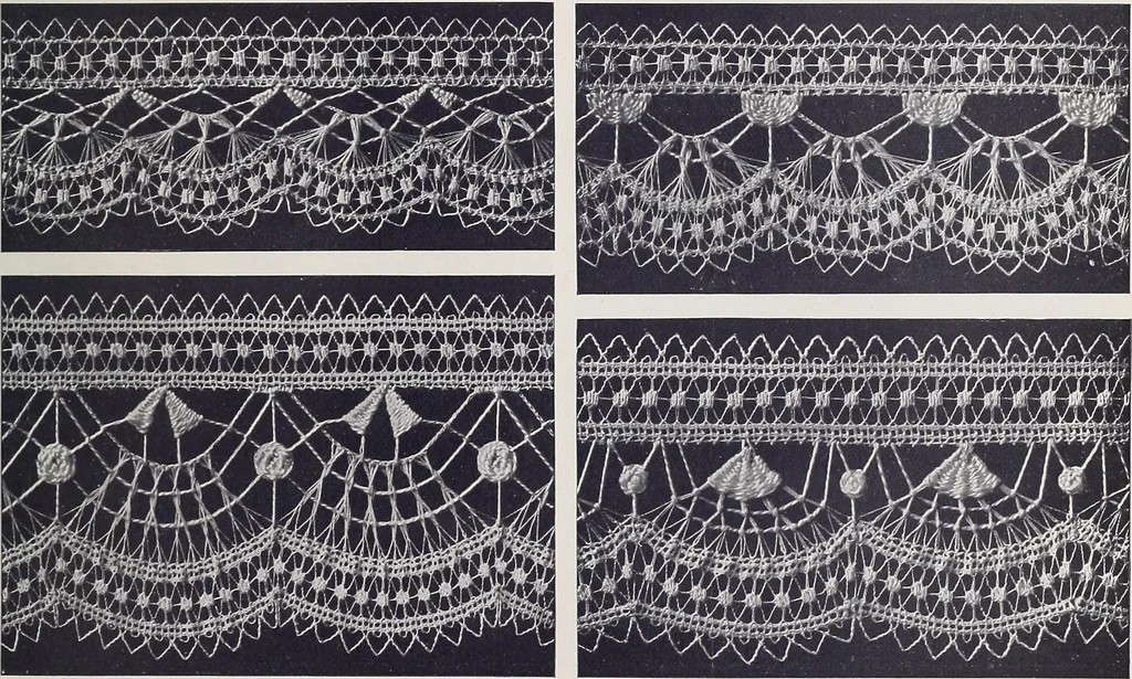 An illustration from Teneriffe lace work, 1920, leaf 34