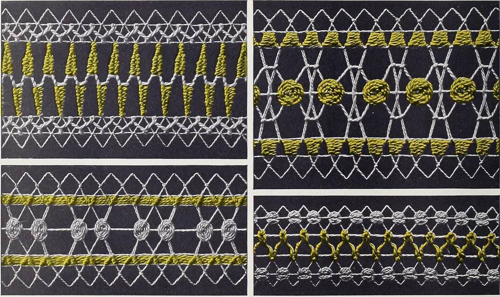 An illustration from Teneriffe lace work, 1920, leaf 35
