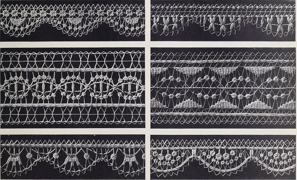 An illustration from Teneriffe lace work, 1920, leaf 36