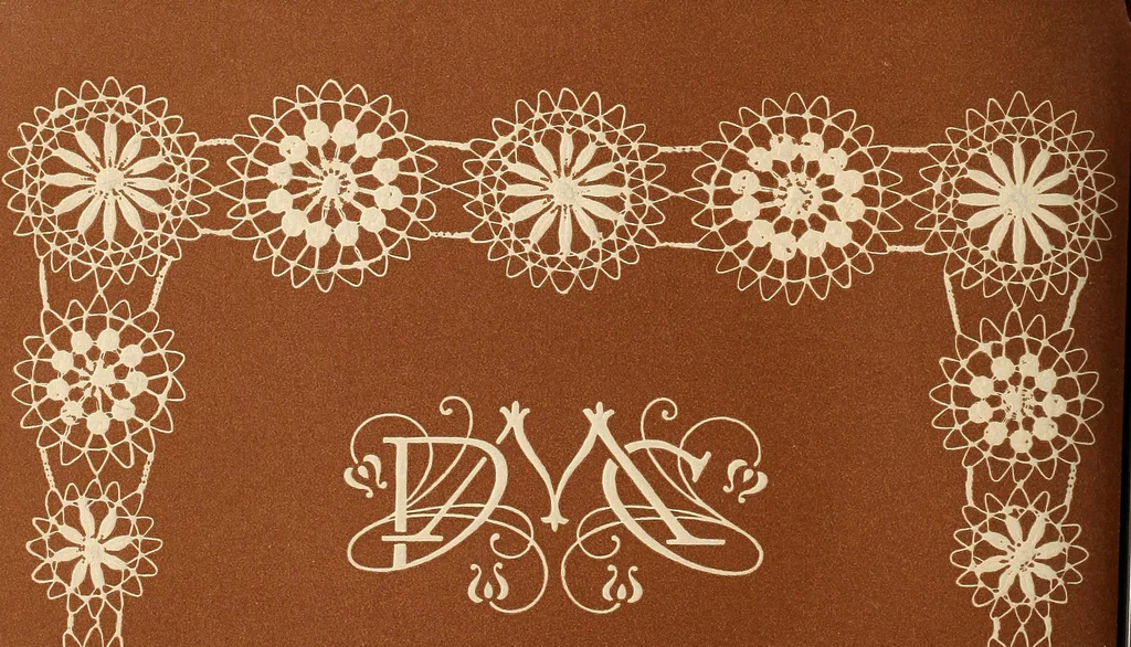 An illustration from Teneriffe lace work, 1920, leaf 45