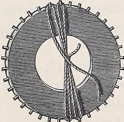 An illustration from Teneriffe lace work, 1920, leaf 9