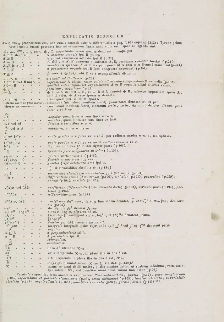 An illustration from Tentamen juventutem studiosam in elementa matheseos purae, elementaris ac sublimioris, methodo intuitiva, evidentiaque huic propria, introducendi : cum appendice triplici, 1832, leaf 9