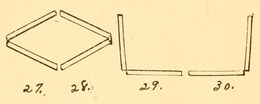 An illustration from The tenth gift, stick-laying in primary schools; a practical manual especially for primary-kindergarten teachers .., 1903, leaf 14