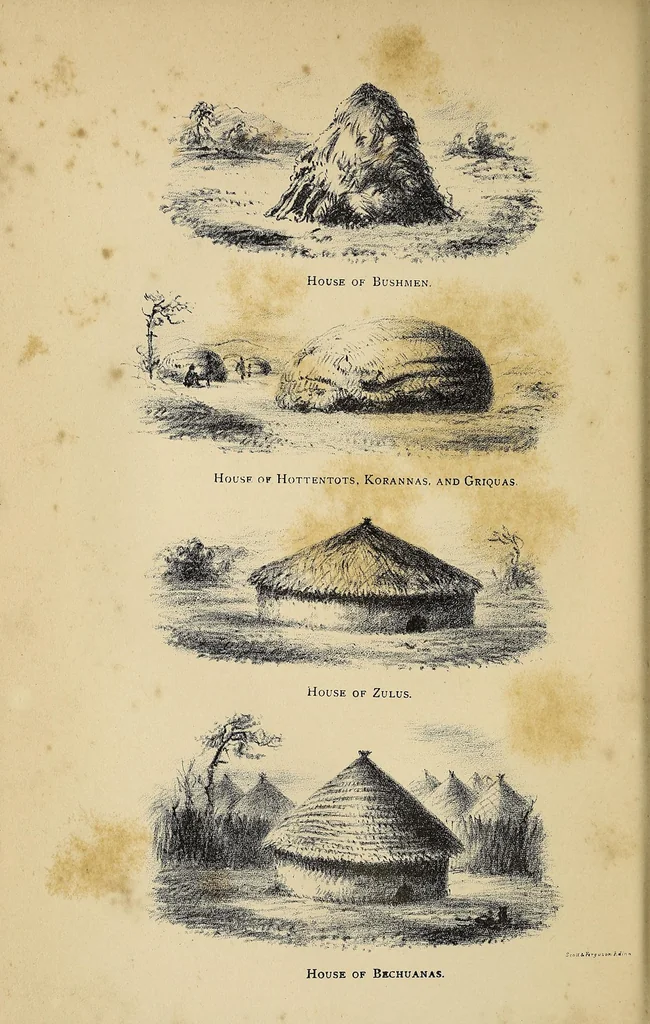 An illustration from Ten years north of the Orange River; a story of everyday life and work among the South African tribes, from 1859 to 1869, 1871, leaf 540