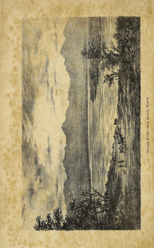 An illustration from Ten years north of the Orange River; a story of everyday life and work among the South African tribes, from 1859 to 1869, 1871, leaf 8