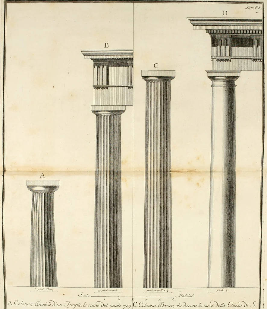 An illustration from Teoria e pratica di architettura civile : per istruzione della gioventú specialmente romana, 1788, leaf 295